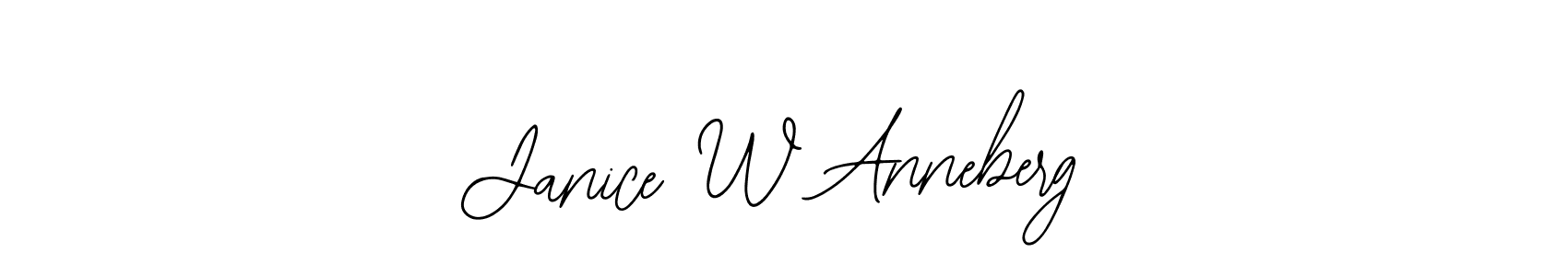 Bearetta-2O07w is a professional signature style that is perfect for those who want to add a touch of class to their signature. It is also a great choice for those who want to make their signature more unique. Get Janice W Anneberg name to fancy signature for free. Janice W Anneberg signature style 12 images and pictures png