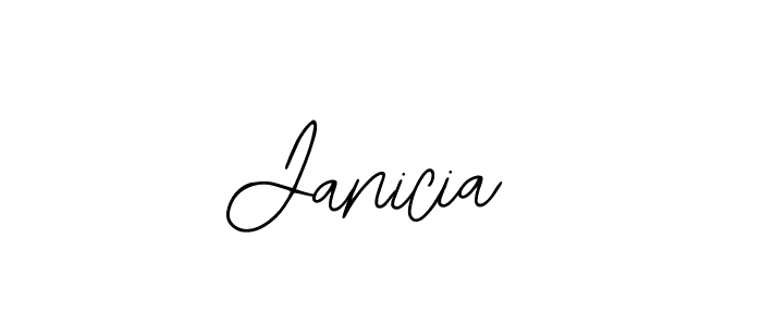 Use a signature maker to create a handwritten signature online. With this signature software, you can design (Bearetta-2O07w) your own signature for name Janicia. Janicia signature style 12 images and pictures png