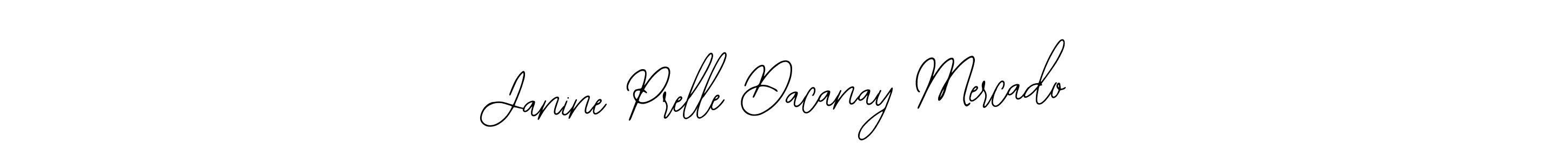 Janine Prelle Dacanay Mercado stylish signature style. Best Handwritten Sign (Bearetta-2O07w) for my name. Handwritten Signature Collection Ideas for my name Janine Prelle Dacanay Mercado. Janine Prelle Dacanay Mercado signature style 12 images and pictures png