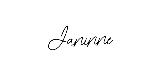 How to make Janinne signature? Bearetta-2O07w is a professional autograph style. Create handwritten signature for Janinne name. Janinne signature style 12 images and pictures png