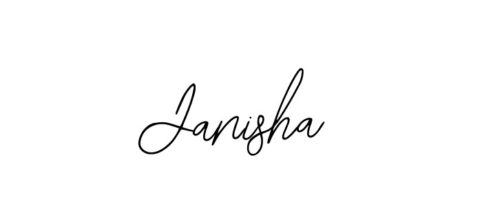 How to make Janisha name signature. Use Bearetta-2O07w style for creating short signs online. This is the latest handwritten sign. Janisha signature style 12 images and pictures png