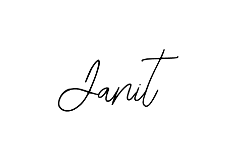 How to make Janit name signature. Use Bearetta-2O07w style for creating short signs online. This is the latest handwritten sign. Janit signature style 12 images and pictures png