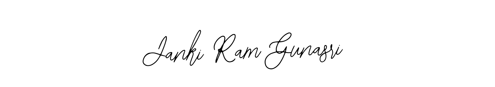 Also we have Janki Ram Gunasri name is the best signature style. Create professional handwritten signature collection using Bearetta-2O07w autograph style. Janki Ram Gunasri signature style 12 images and pictures png