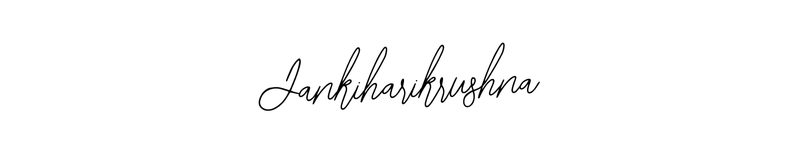 How to make Jankiharikrushna name signature. Use Bearetta-2O07w style for creating short signs online. This is the latest handwritten sign. Jankiharikrushna signature style 12 images and pictures png