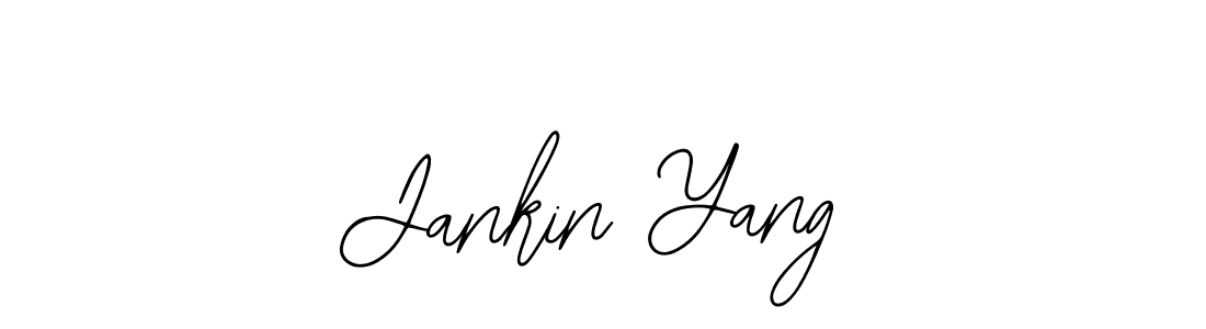 Use a signature maker to create a handwritten signature online. With this signature software, you can design (Bearetta-2O07w) your own signature for name Jankin Yang. Jankin Yang signature style 12 images and pictures png