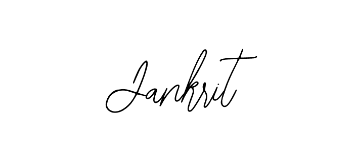 How to make Jankrit name signature. Use Bearetta-2O07w style for creating short signs online. This is the latest handwritten sign. Jankrit signature style 12 images and pictures png
