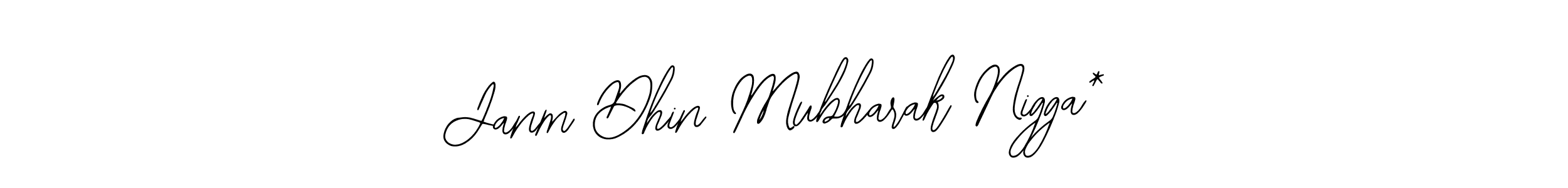 Bearetta-2O07w is a professional signature style that is perfect for those who want to add a touch of class to their signature. It is also a great choice for those who want to make their signature more unique. Get Janm Dhin Mubharak Nigga* name to fancy signature for free. Janm Dhin Mubharak Nigga* signature style 12 images and pictures png