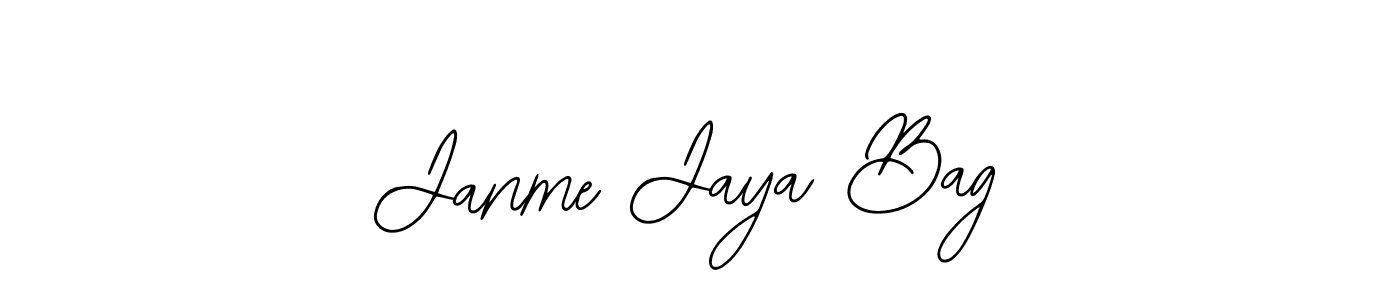 Create a beautiful signature design for name Janme Jaya Bag. With this signature (Bearetta-2O07w) fonts, you can make a handwritten signature for free. Janme Jaya Bag signature style 12 images and pictures png