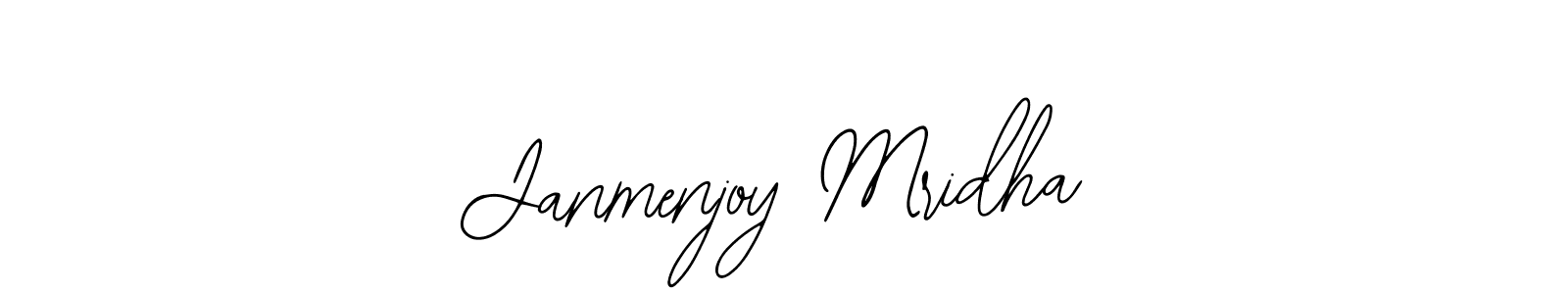 How to Draw Janmenjoy Mridha signature style? Bearetta-2O07w is a latest design signature styles for name Janmenjoy Mridha. Janmenjoy Mridha signature style 12 images and pictures png