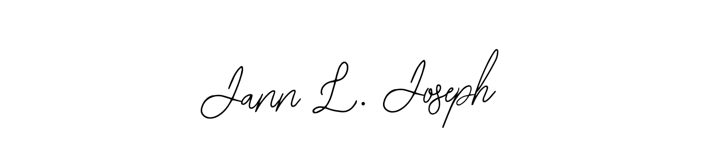 You should practise on your own different ways (Bearetta-2O07w) to write your name (Jann L. Joseph) in signature. don't let someone else do it for you. Jann L. Joseph signature style 12 images and pictures png