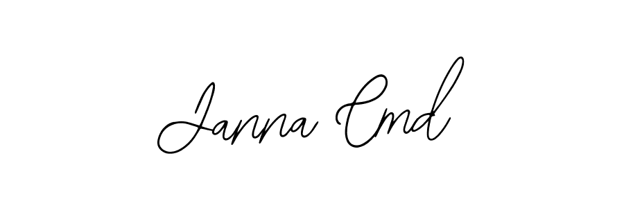 How to make Janna Cmd signature? Bearetta-2O07w is a professional autograph style. Create handwritten signature for Janna Cmd name. Janna Cmd signature style 12 images and pictures png