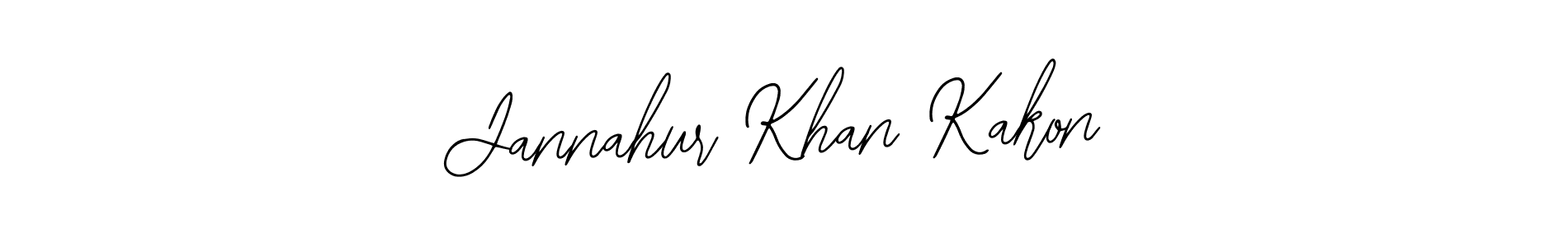 Make a beautiful signature design for name Jannahur Khan Kakon. With this signature (Bearetta-2O07w) style, you can create a handwritten signature for free. Jannahur Khan Kakon signature style 12 images and pictures png