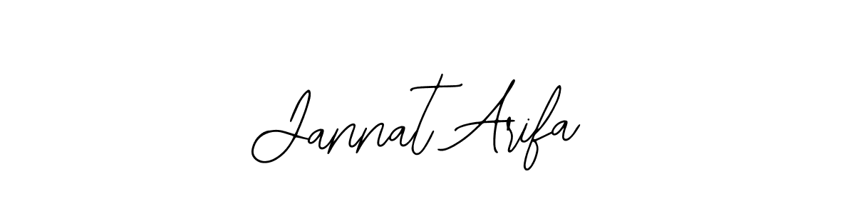 Create a beautiful signature design for name Jannat Arifa. With this signature (Bearetta-2O07w) fonts, you can make a handwritten signature for free. Jannat Arifa signature style 12 images and pictures png