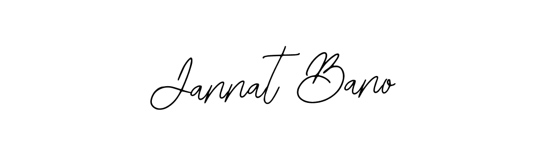 How to make Jannat Bano name signature. Use Bearetta-2O07w style for creating short signs online. This is the latest handwritten sign. Jannat Bano signature style 12 images and pictures png