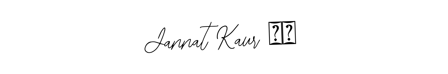 Make a beautiful signature design for name Jannat Kaur ❣️. With this signature (Bearetta-2O07w) style, you can create a handwritten signature for free. Jannat Kaur ❣️ signature style 12 images and pictures png