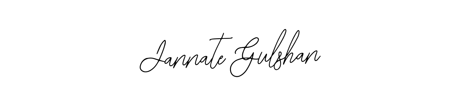 The best way (Bearetta-2O07w) to make a short signature is to pick only two or three words in your name. The name Jannate Gulshan include a total of six letters. For converting this name. Jannate Gulshan signature style 12 images and pictures png