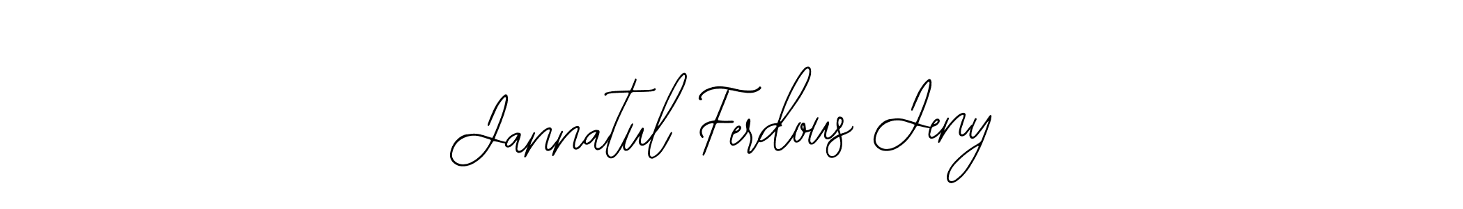 Make a beautiful signature design for name Jannatul Ferdous Jeny. With this signature (Bearetta-2O07w) style, you can create a handwritten signature for free. Jannatul Ferdous Jeny signature style 12 images and pictures png