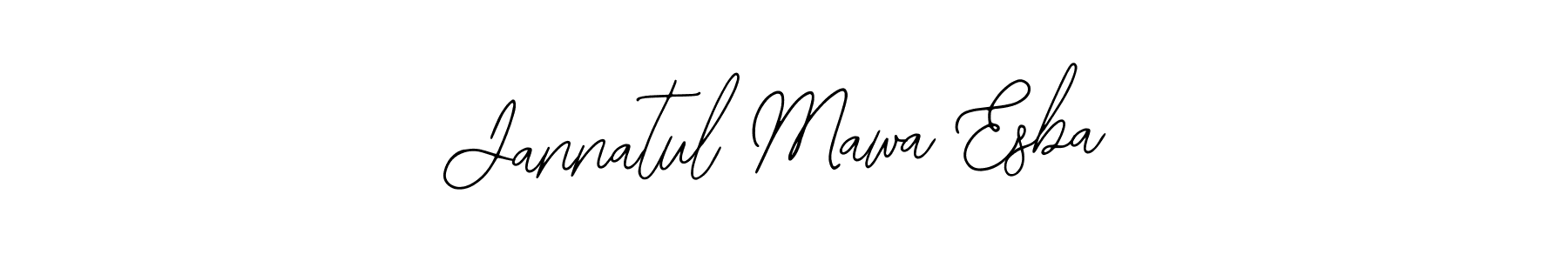 How to make Jannatul Mawa Esba signature? Bearetta-2O07w is a professional autograph style. Create handwritten signature for Jannatul Mawa Esba name. Jannatul Mawa Esba signature style 12 images and pictures png