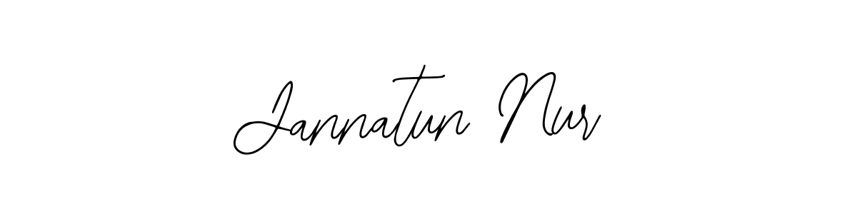 if you are searching for the best signature style for your name Jannatun Nur. so please give up your signature search. here we have designed multiple signature styles  using Bearetta-2O07w. Jannatun Nur signature style 12 images and pictures png