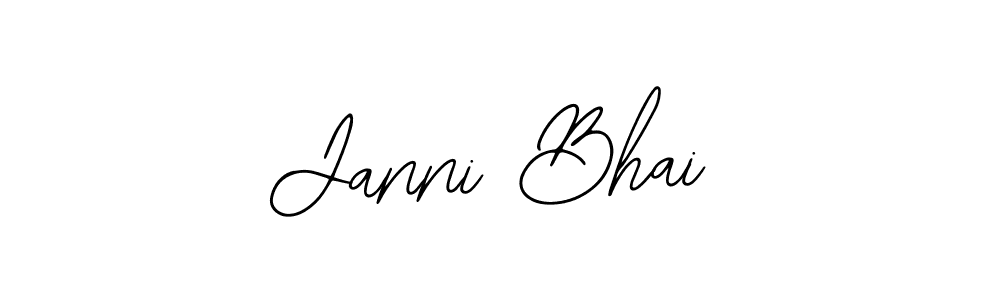 Similarly Bearetta-2O07w is the best handwritten signature design. Signature creator online .You can use it as an online autograph creator for name Janni Bhai. Janni Bhai signature style 12 images and pictures png