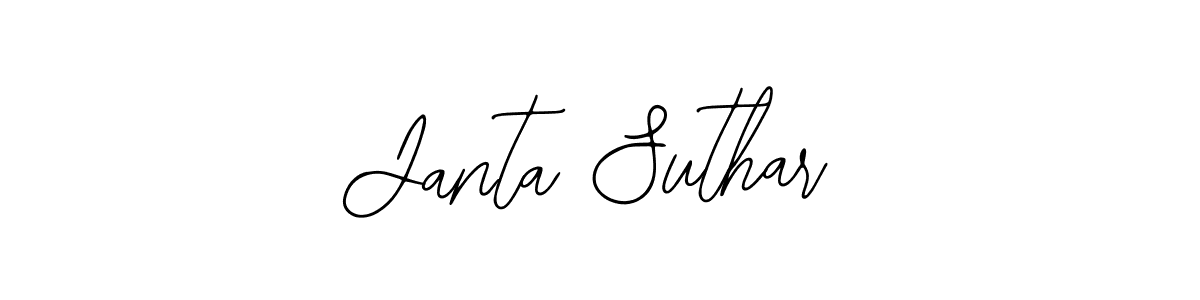 It looks lik you need a new signature style for name Janta Suthar. Design unique handwritten (Bearetta-2O07w) signature with our free signature maker in just a few clicks. Janta Suthar signature style 12 images and pictures png