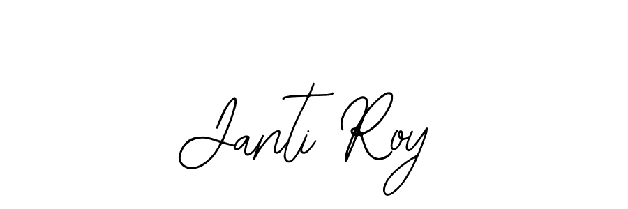 How to make Janti Roy name signature. Use Bearetta-2O07w style for creating short signs online. This is the latest handwritten sign. Janti Roy signature style 12 images and pictures png