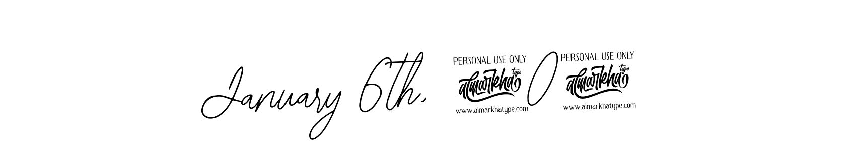if you are searching for the best signature style for your name January 6th, 2025. so please give up your signature search. here we have designed multiple signature styles  using Bearetta-2O07w. January 6th, 2025 signature style 12 images and pictures png