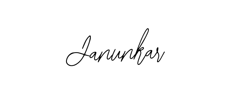 You should practise on your own different ways (Bearetta-2O07w) to write your name (Janunkar) in signature. don't let someone else do it for you. Janunkar signature style 12 images and pictures png