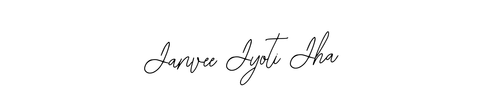 How to make Janvee Jyoti Jha name signature. Use Bearetta-2O07w style for creating short signs online. This is the latest handwritten sign. Janvee Jyoti Jha signature style 12 images and pictures png