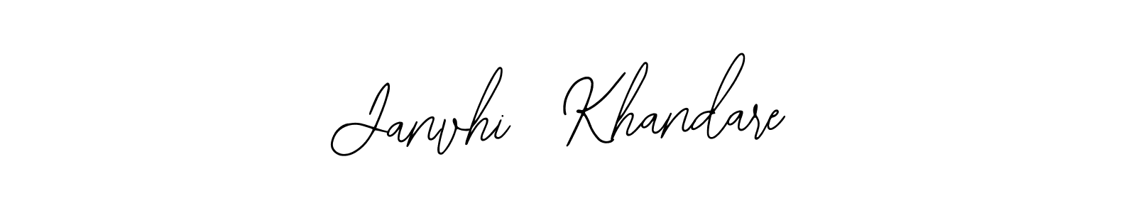Also we have Janvhi  Khandare name is the best signature style. Create professional handwritten signature collection using Bearetta-2O07w autograph style. Janvhi  Khandare signature style 12 images and pictures png