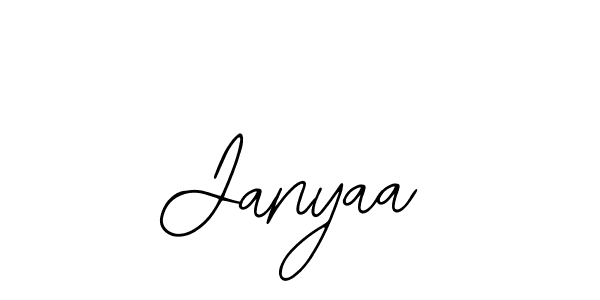 How to make Janyaa name signature. Use Bearetta-2O07w style for creating short signs online. This is the latest handwritten sign. Janyaa signature style 12 images and pictures png