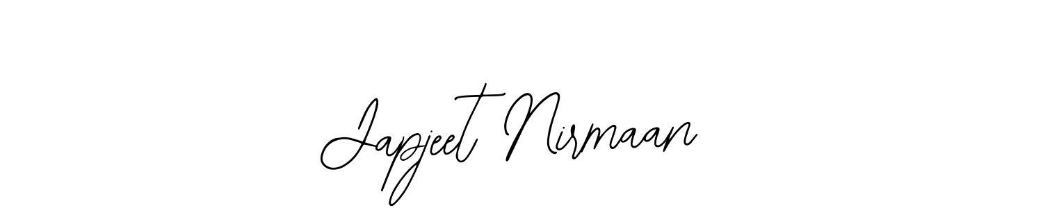 Design your own signature with our free online signature maker. With this signature software, you can create a handwritten (Bearetta-2O07w) signature for name Japjeet Nirmaan. Japjeet Nirmaan signature style 12 images and pictures png