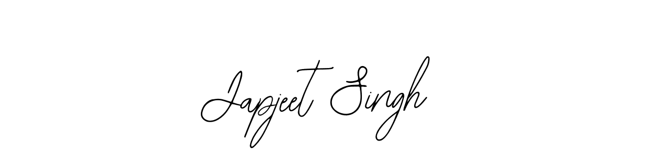 How to make Japjeet Singh name signature. Use Bearetta-2O07w style for creating short signs online. This is the latest handwritten sign. Japjeet Singh signature style 12 images and pictures png