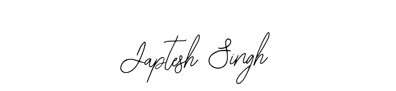 How to make Japtesh Singh name signature. Use Bearetta-2O07w style for creating short signs online. This is the latest handwritten sign. Japtesh Singh signature style 12 images and pictures png