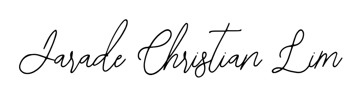 Express your personality with a custom Jarade Christian Lim signature crafted with Bearetta-2O07w typography. Free transparent PNG download available. Jarade Christian Lim signature style 12 images and pictures png