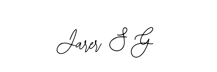 Make a beautiful signature design for name Jarer S G. Use this online signature maker to create a handwritten signature for free. Jarer S G signature style 12 images and pictures png