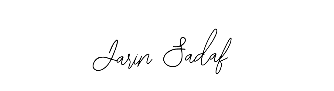 Also You can easily find your signature by using the search form. We will create Jarin Sadaf name handwritten signature images for you free of cost using Bearetta-2O07w sign style. Jarin Sadaf signature style 12 images and pictures png