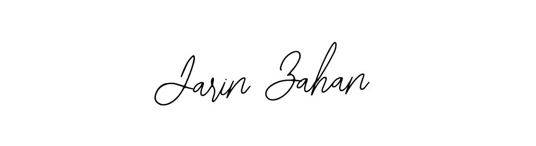 The best way (Bearetta-2O07w) to make a short signature is to pick only two or three words in your name. The name Jarin Zahan include a total of six letters. For converting this name. Jarin Zahan signature style 12 images and pictures png