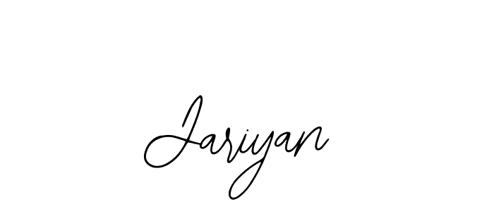 Design your own signature with our free online signature maker. With this signature software, you can create a handwritten (Bearetta-2O07w) signature for name Jariyan. Jariyan signature style 12 images and pictures png