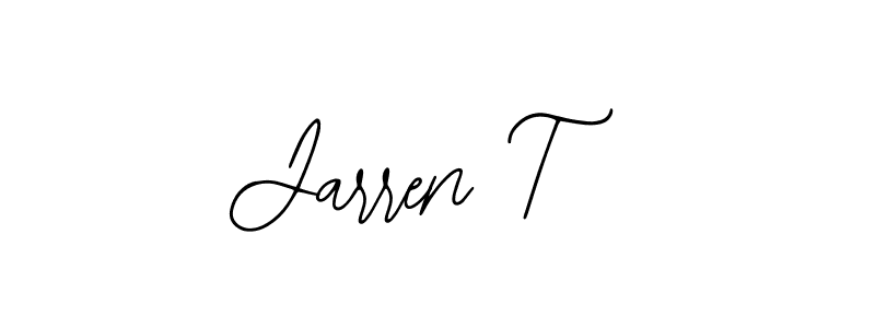 The best way (Bearetta-2O07w) to make a short signature is to pick only two or three words in your name. The name Jarren T include a total of six letters. For converting this name. Jarren T signature style 12 images and pictures png