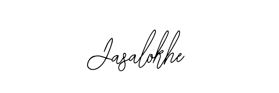Use a signature maker to create a handwritten signature online. With this signature software, you can design (Bearetta-2O07w) your own signature for name Jasalokhe. Jasalokhe signature style 12 images and pictures png