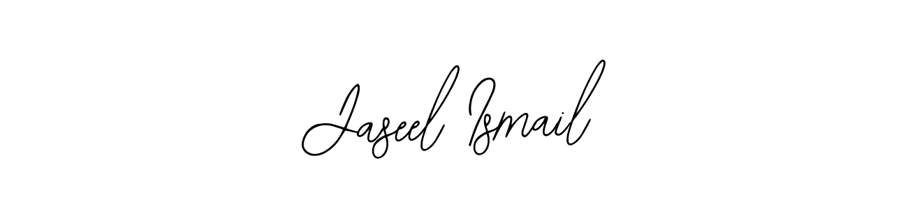 How to make Jaseel Ismail name signature. Use Bearetta-2O07w style for creating short signs online. This is the latest handwritten sign. Jaseel Ismail signature style 12 images and pictures png