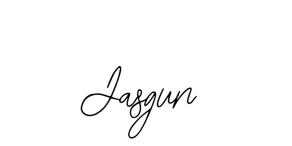 You should practise on your own different ways (Bearetta-2O07w) to write your name (Jasgun) in signature. don't let someone else do it for you. Jasgun signature style 12 images and pictures png