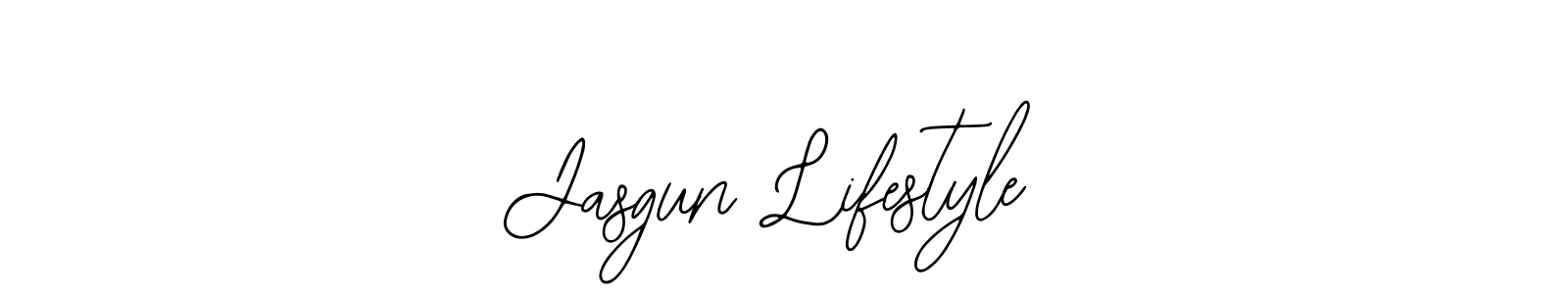 You should practise on your own different ways (Bearetta-2O07w) to write your name (Jasgun Lifestyle) in signature. don't let someone else do it for you. Jasgun Lifestyle signature style 12 images and pictures png