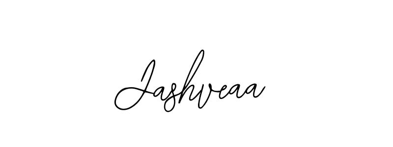 Use a signature maker to create a handwritten signature online. With this signature software, you can design (Bearetta-2O07w) your own signature for name Jashveaa. Jashveaa signature style 12 images and pictures png