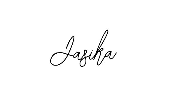 How to make Jasika signature? Bearetta-2O07w is a professional autograph style. Create handwritten signature for Jasika name. Jasika signature style 12 images and pictures png
