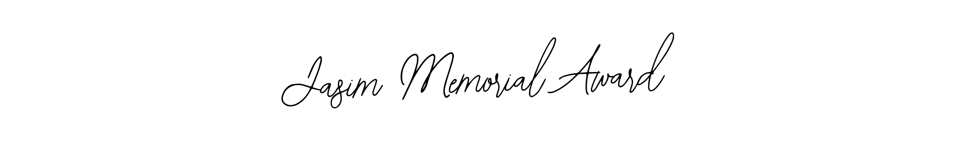 Similarly Bearetta-2O07w is the best handwritten signature design. Signature creator online .You can use it as an online autograph creator for name Jasim Memorial Award. Jasim Memorial Award signature style 12 images and pictures png