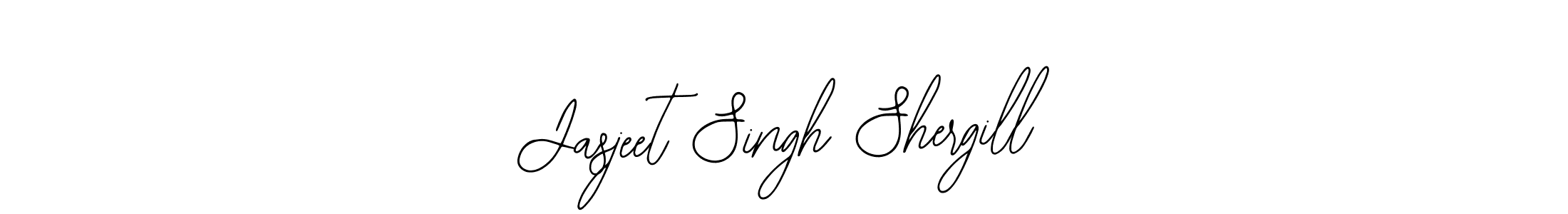 How to make Jasjeet Singh Shergill name signature. Use Bearetta-2O07w style for creating short signs online. This is the latest handwritten sign. Jasjeet Singh Shergill signature style 12 images and pictures png
