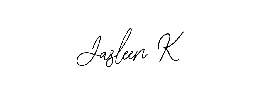 How to make Jasleen K signature? Bearetta-2O07w is a professional autograph style. Create handwritten signature for Jasleen K name. Jasleen K signature style 12 images and pictures png