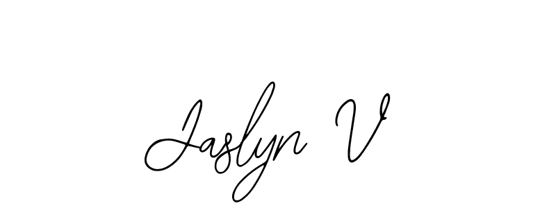 It looks lik you need a new signature style for name Jaslyn V. Design unique handwritten (Bearetta-2O07w) signature with our free signature maker in just a few clicks. Jaslyn V signature style 12 images and pictures png